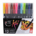 Sakura koi coloring brush pen set | 12 kleuren