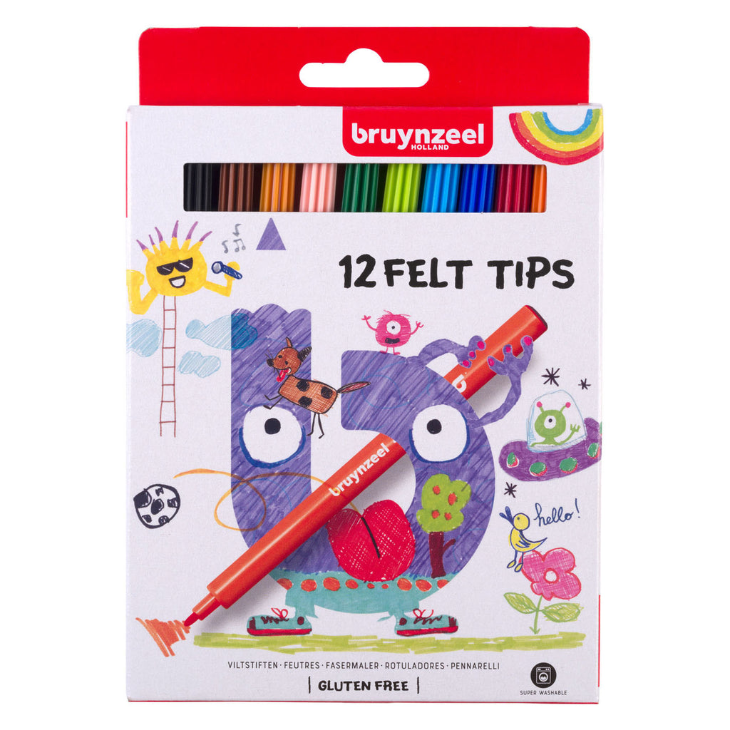 Bruynzeel kids viltstiften, 12st.