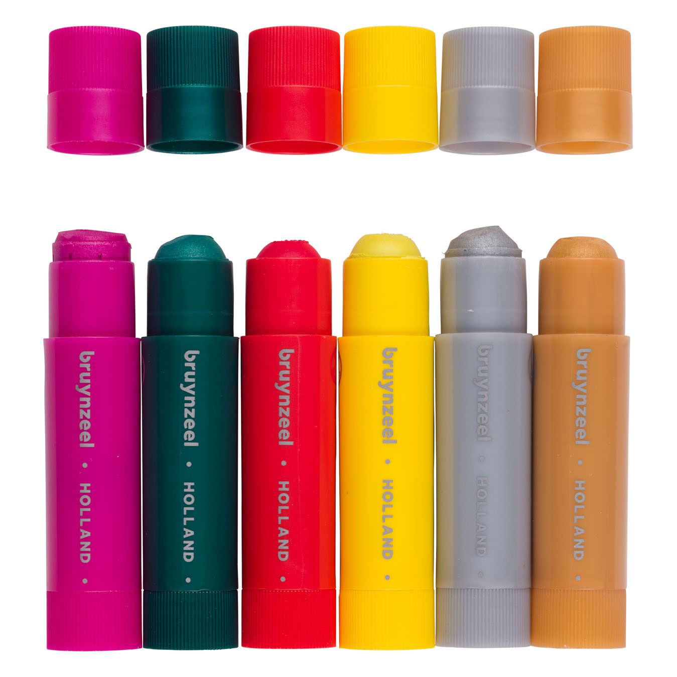 BRUYNZEEL - BRUYNZEEL plakkaatverf sticks set metallic | 6 kleuren