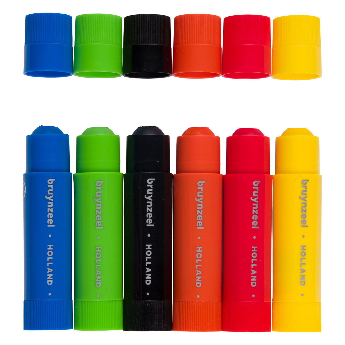 Bruynzeel - Verfstiften 6 stuks basic kleuren | 6 stuks