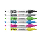 Ecoline duotip markers basisset, 6dlg.