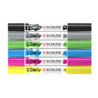 Ecoline duotip marker set basis | 6 kleuren
