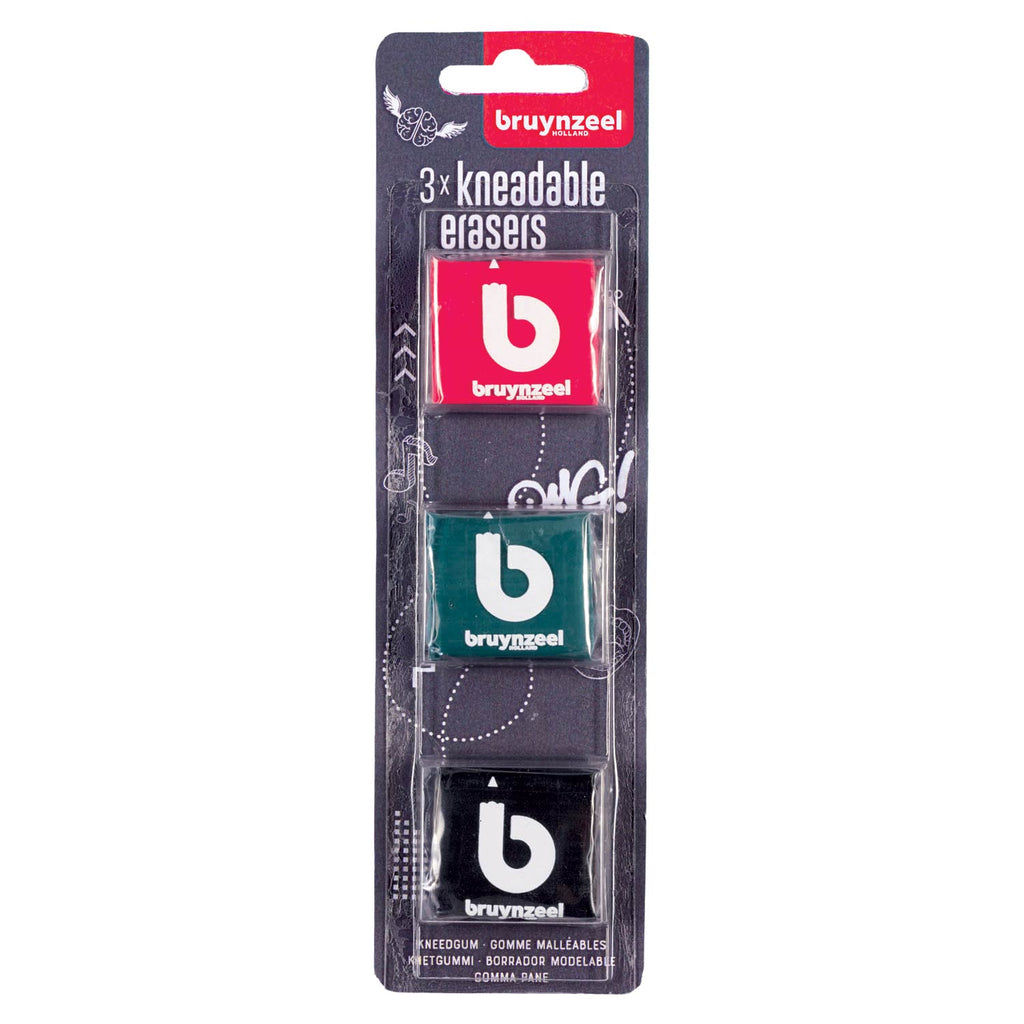 Bruynzeel - Kneedgum 3 stuks | 3 stuks