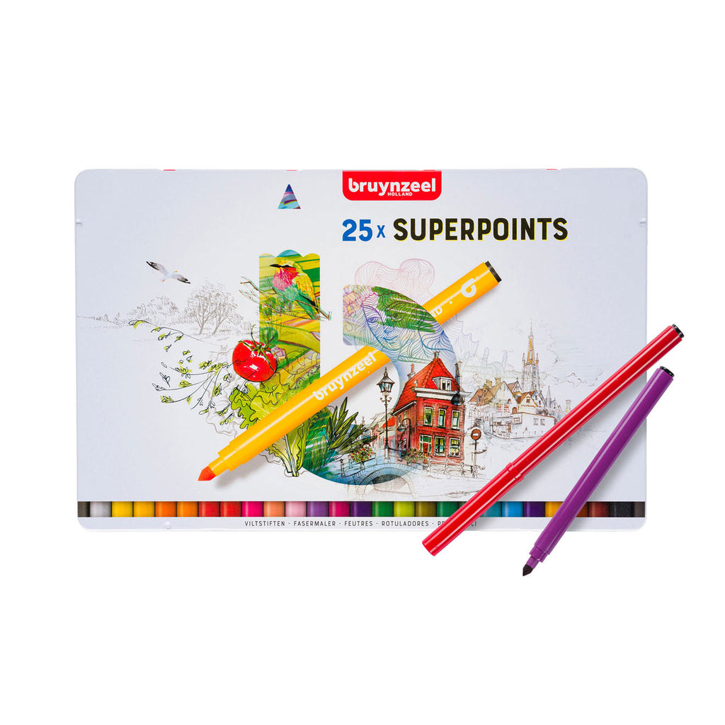 Bruynzeel - viltstiften superpunt 25st.