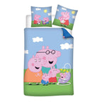 Peppa Pig - Peppa Pig dekbedovertrek family - 140 x 200 cm