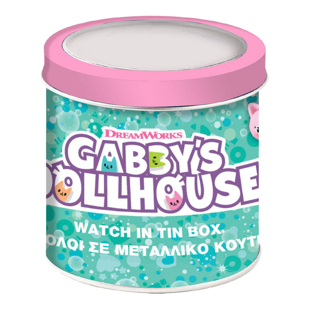 - Gabby's Poppenhuis Horloge in Blik