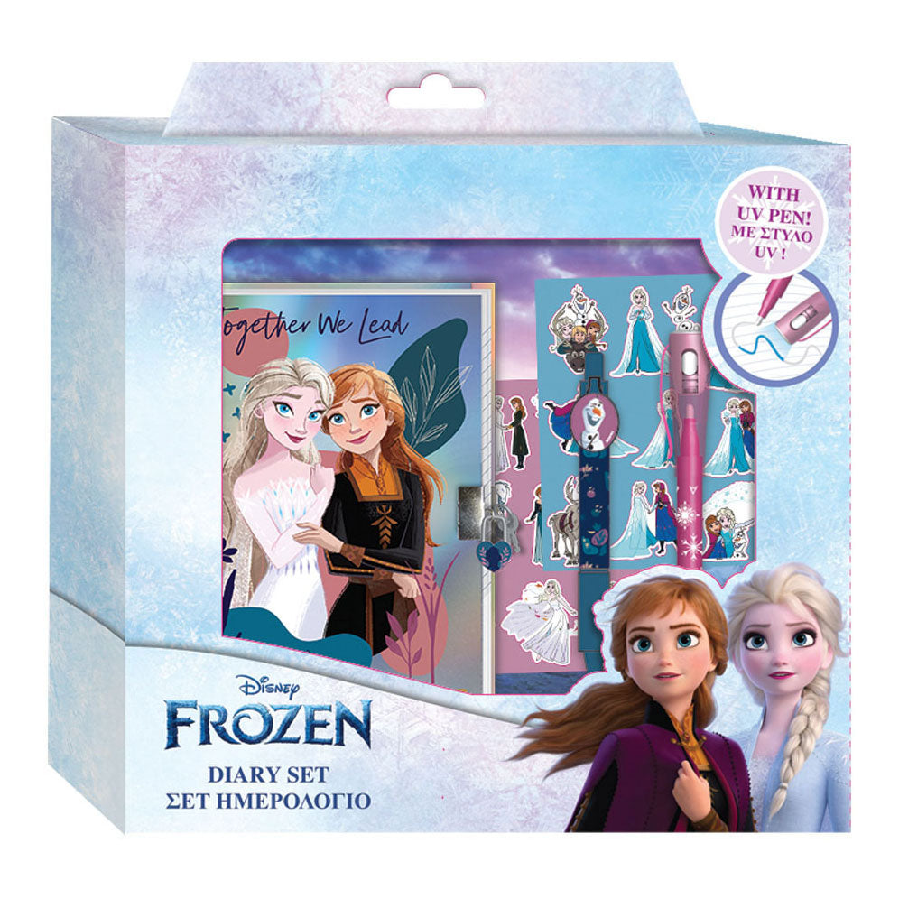 Disney - Frozen 2 dagboek met slot magische pennen en stickers