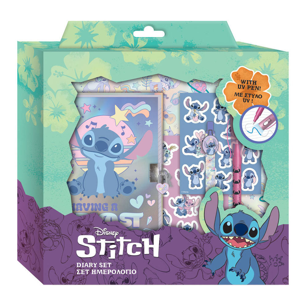 - Lilo & Stitch Dagboek met Slot Magische Pennen en Stickers