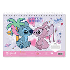 - Tekenblok 23x33 cm 40 Vel met Stickers Sjabloon en 2 Kleurplaten