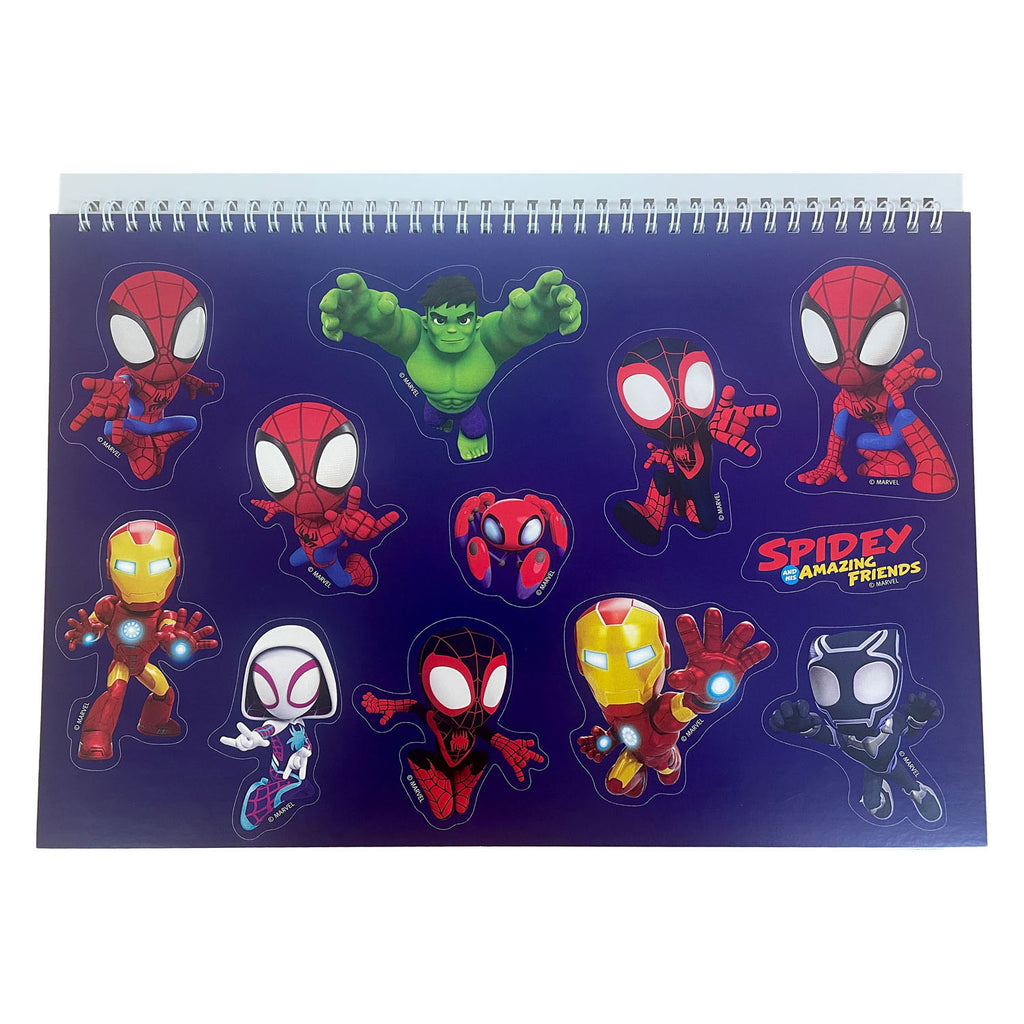 - Spidey Schetsboek A4 Spiraal - 40 Vellen met Stickers