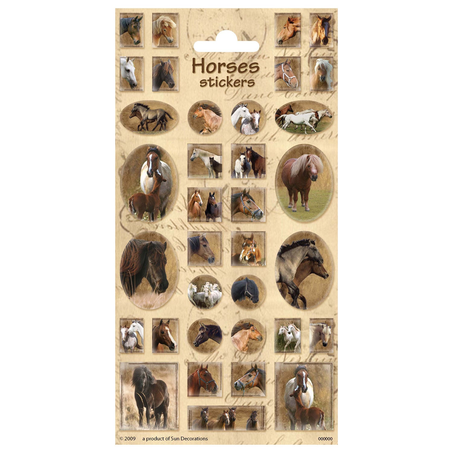 Creative craft group stickervel paarden