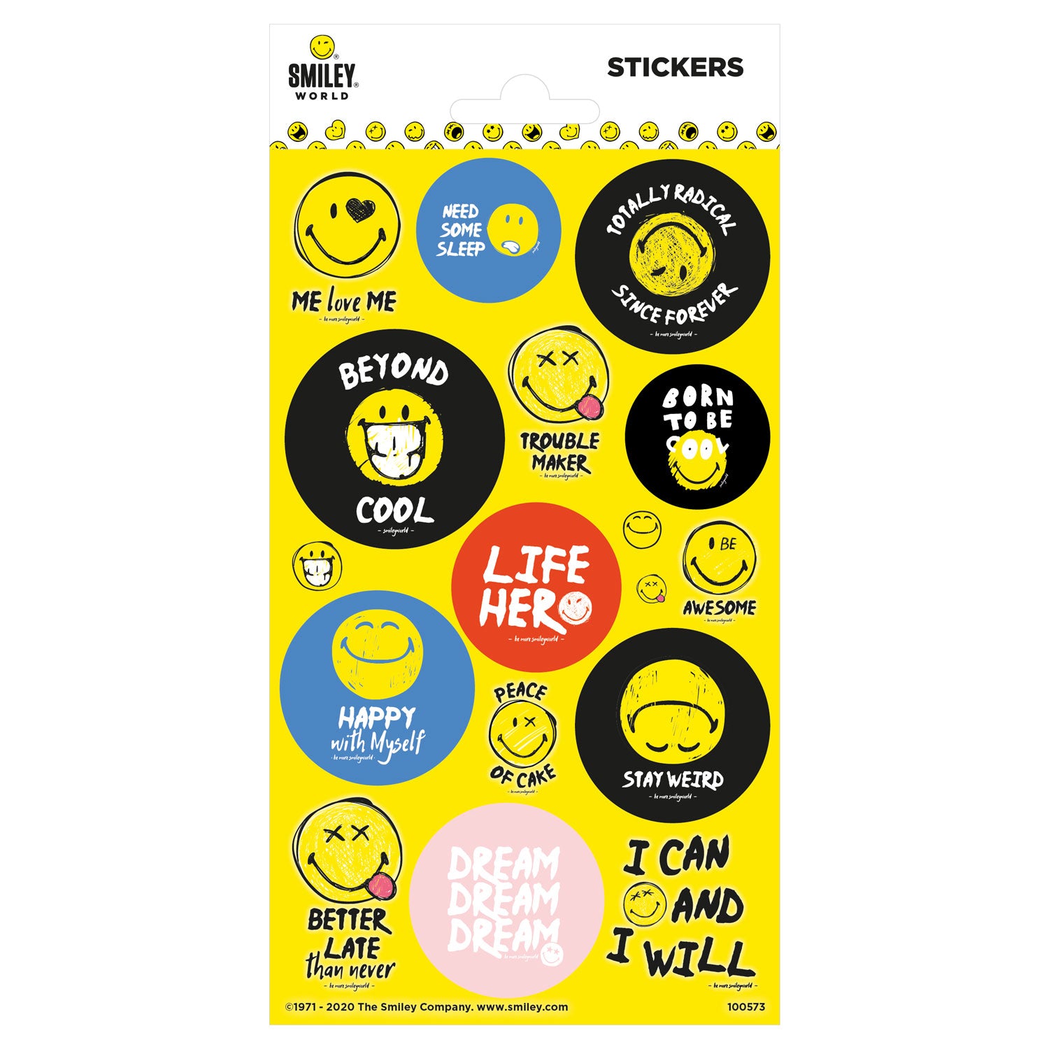 Stickervel twinkle - smiley 1