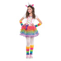 Verkleedset regenboog eenhoorn, 3-4 jaar