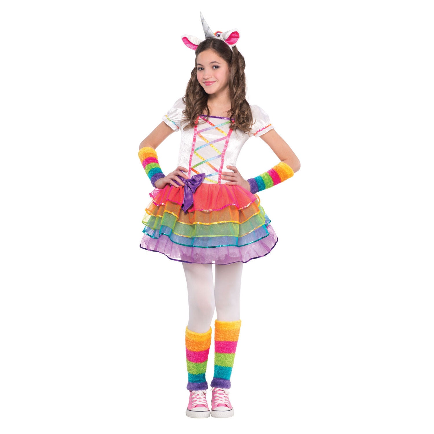 Verkleedset regenboog eenhoorn, 3-4 jaar