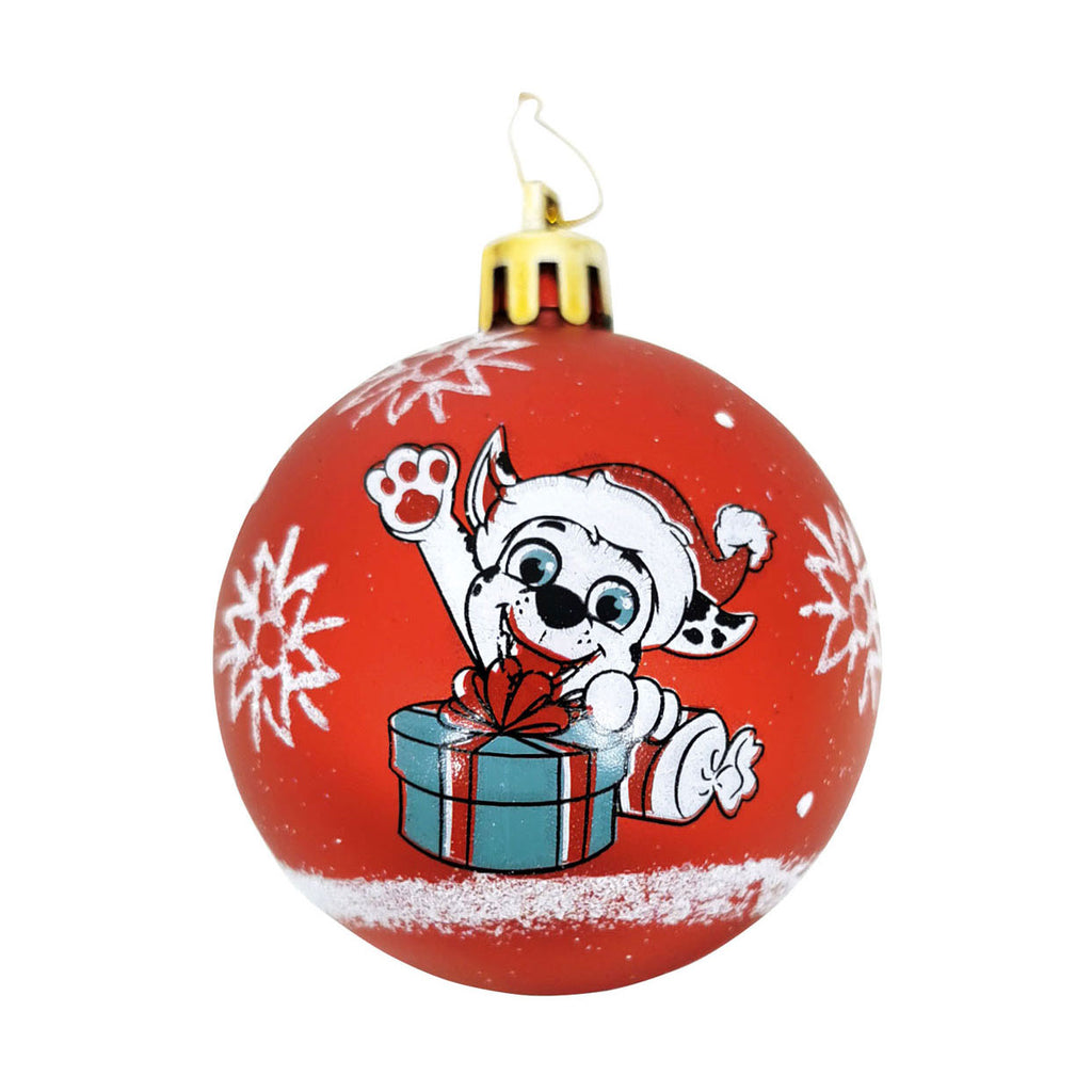 Paw Patrol - Paw Patrol Kinder kerstballen rood 6 stuks