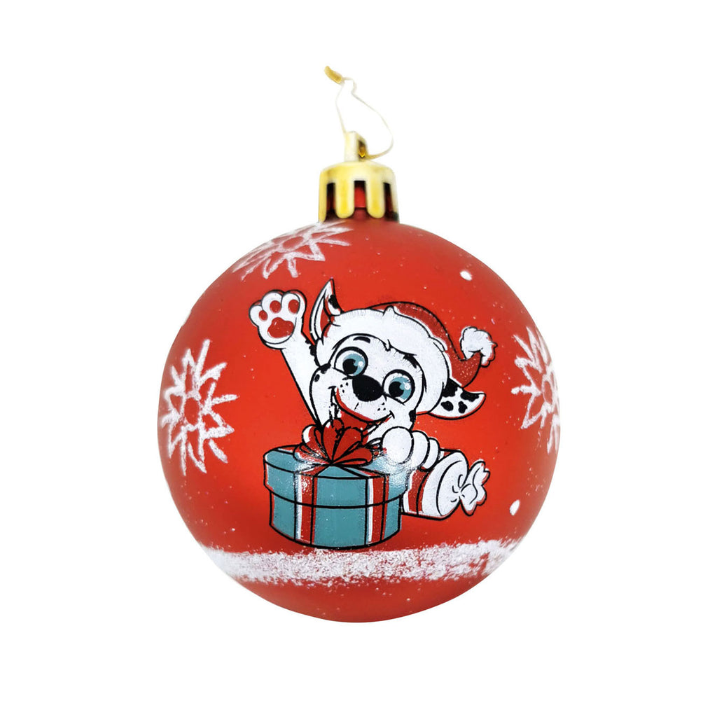Paw Patrol - Paw Patrol Kinder kerstballen rood 10 stuks