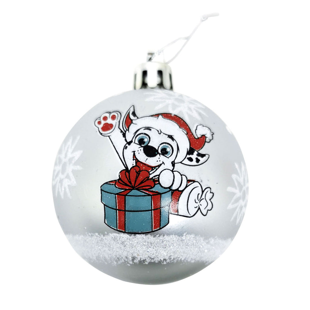 Paw Patrol - Paw Patrol Kinder kerstballen zilver 10 stuks