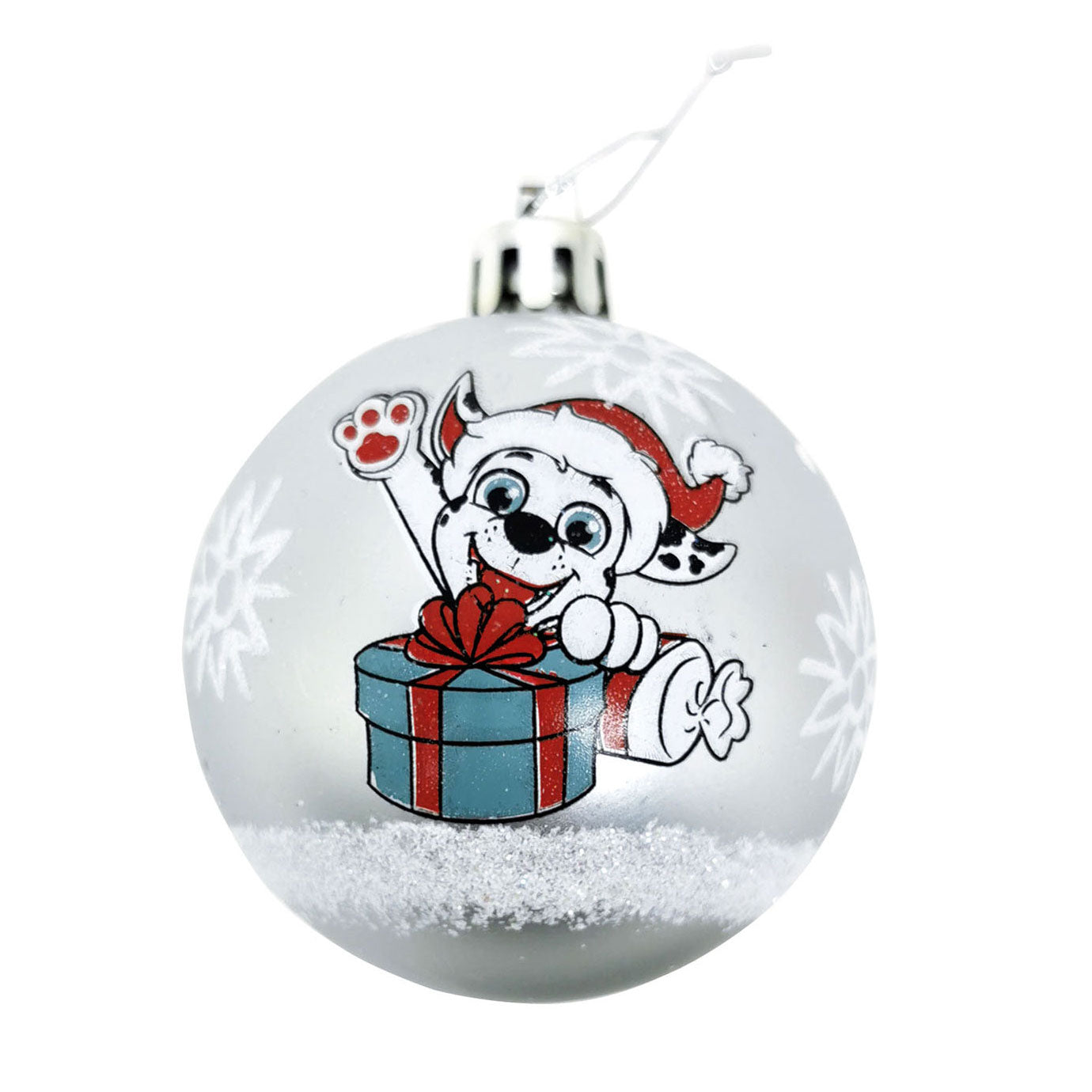 Paw Patrol - Paw Patrol Kinder kerstballen zilver 10 stuks