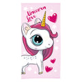 Badhanddoek unicorn love, 70x140
