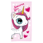 Badhanddoek unicorn love, 70x140