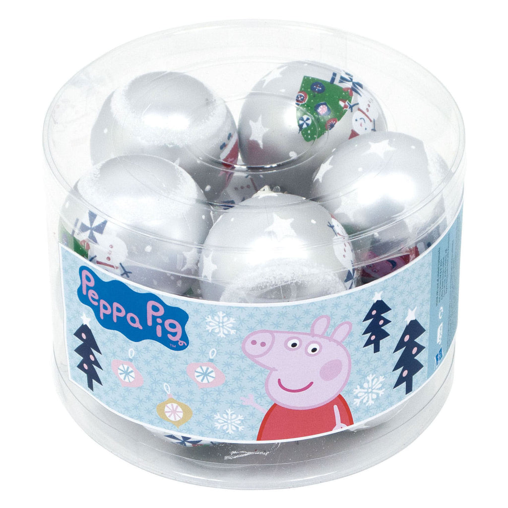 Peppa Pig - Peppa Pig Kerstballen - 10st
