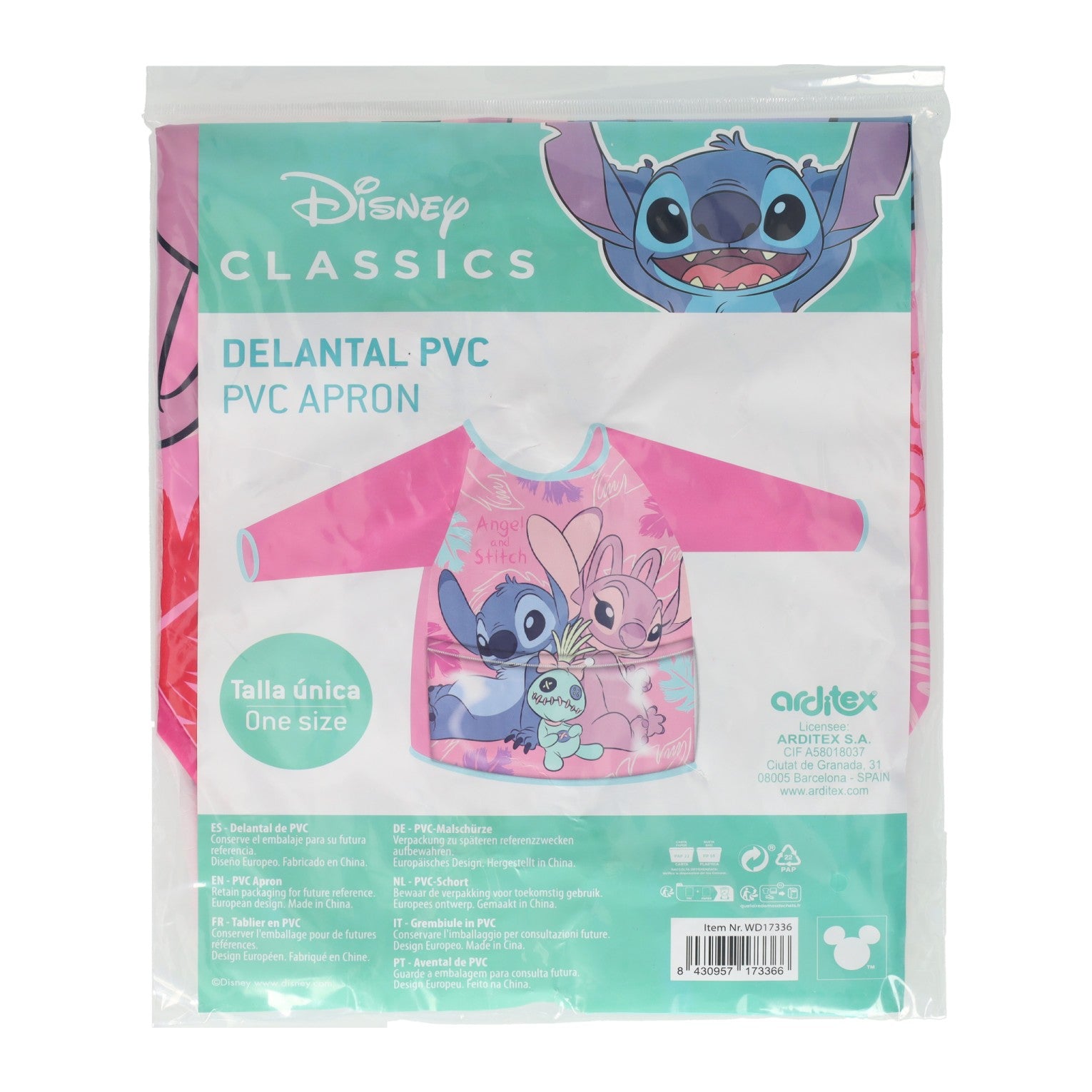 Kliederschort angel en stitch