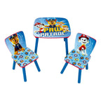 Paw Patrol - Paw Patrol Set houten tafel met twee stoelen - 3dlg.