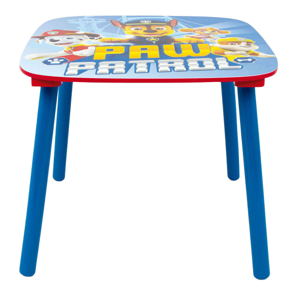 Paw Patrol - Paw Patrol Set houten tafel met twee stoelen - 3dlg.