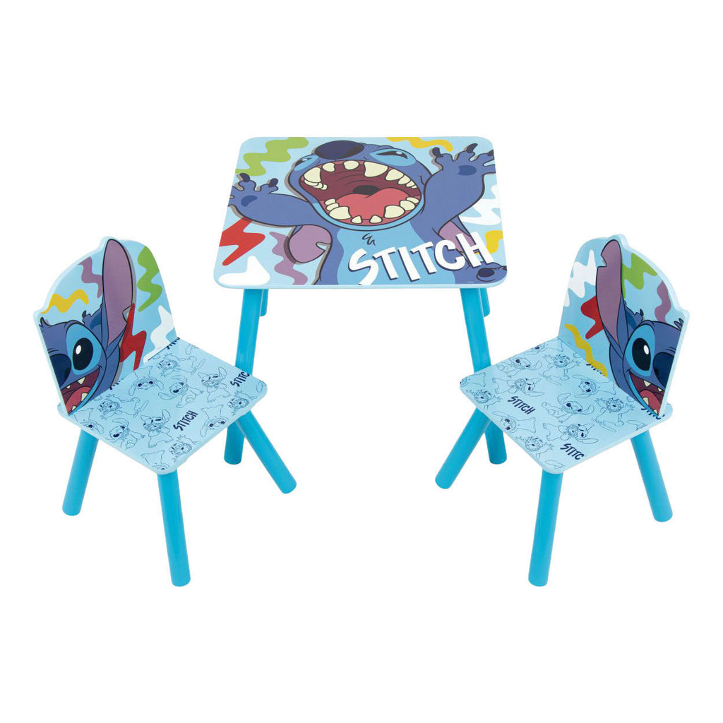 - Set Houten Tafel met Twee Stoelen Stitch