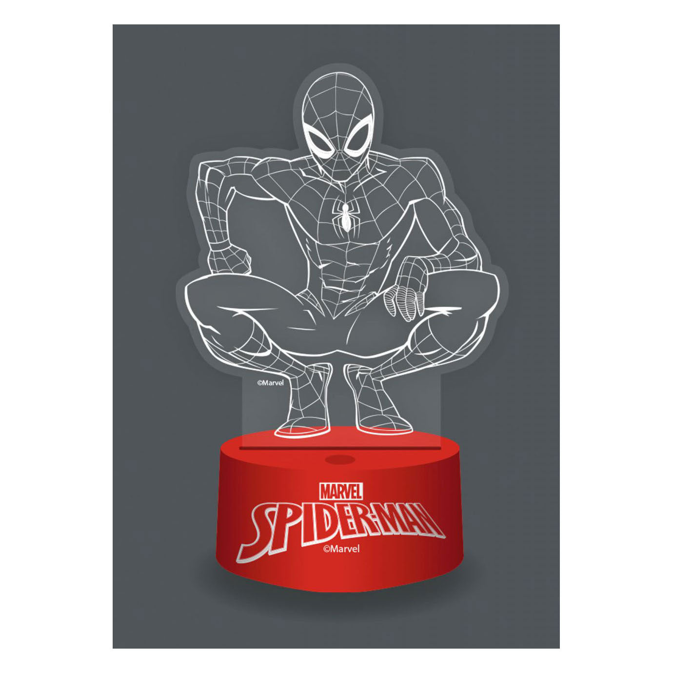 - 3D Lamp met Afstandbediening Spiderman