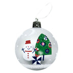Peppa Pig - Peppa Pig Kerstballen 8cm zilver - 6 stuks