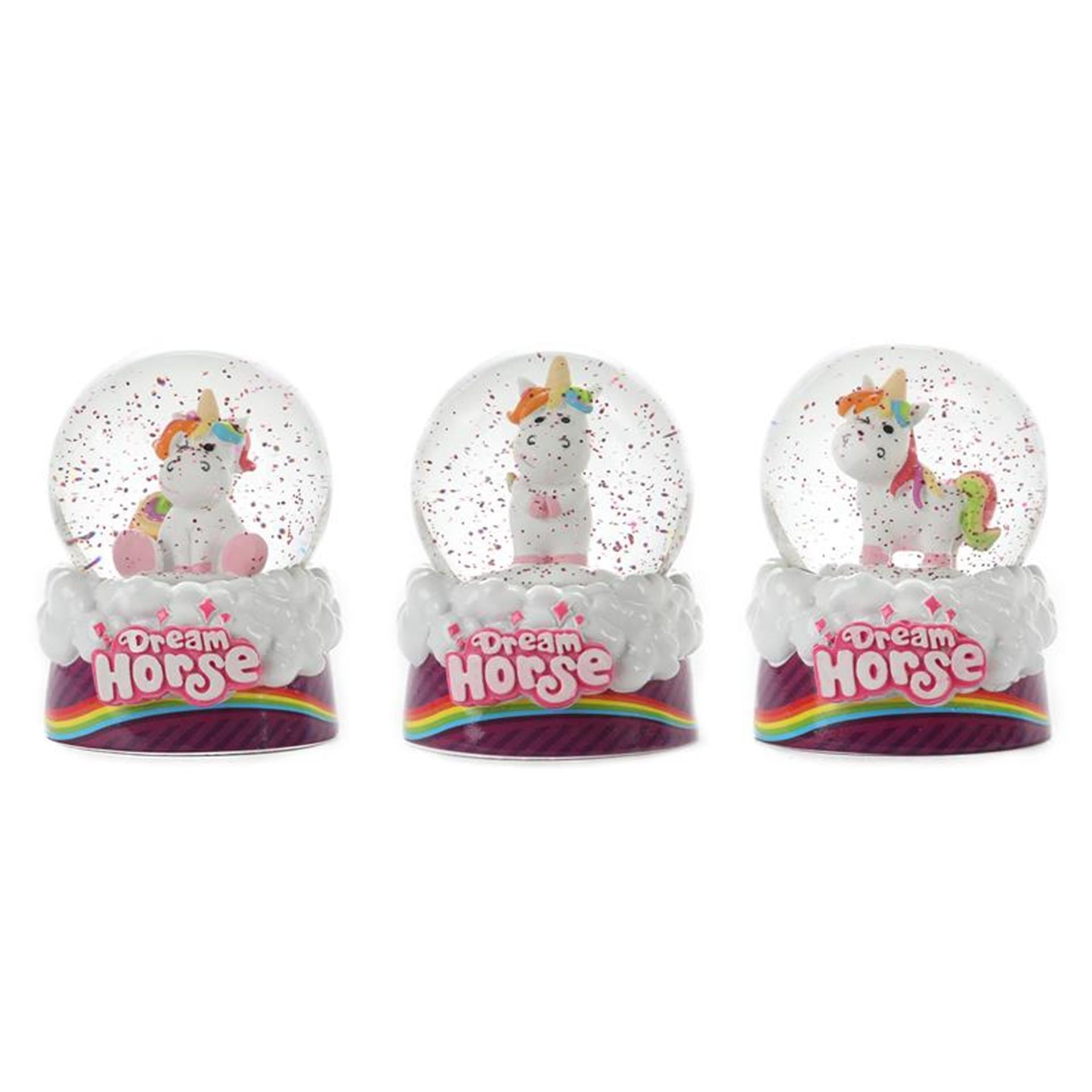 Toi-toys toi toys sneeuwbol eenhoorn ø6,5xh9cm