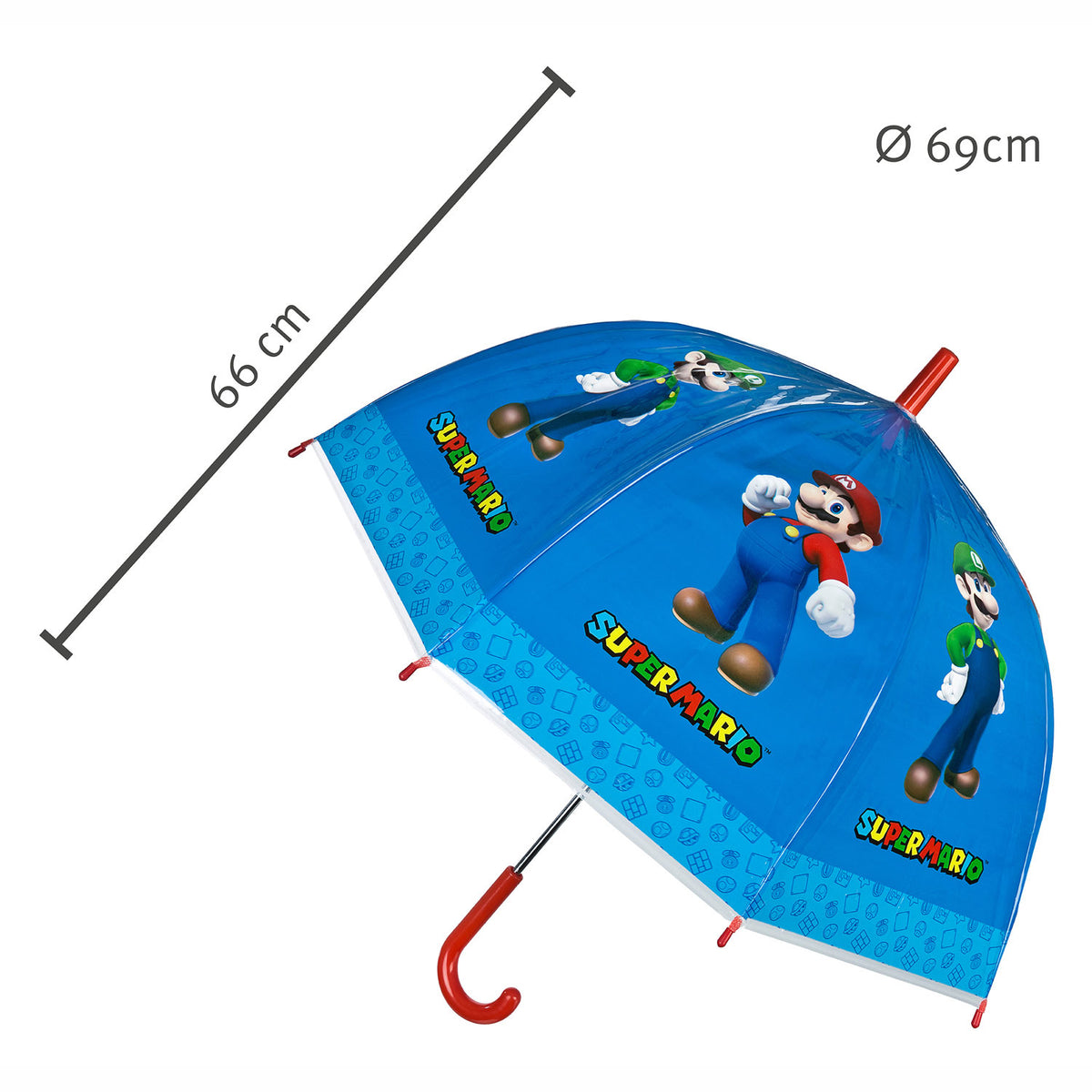Kids licensing super mario paraplu