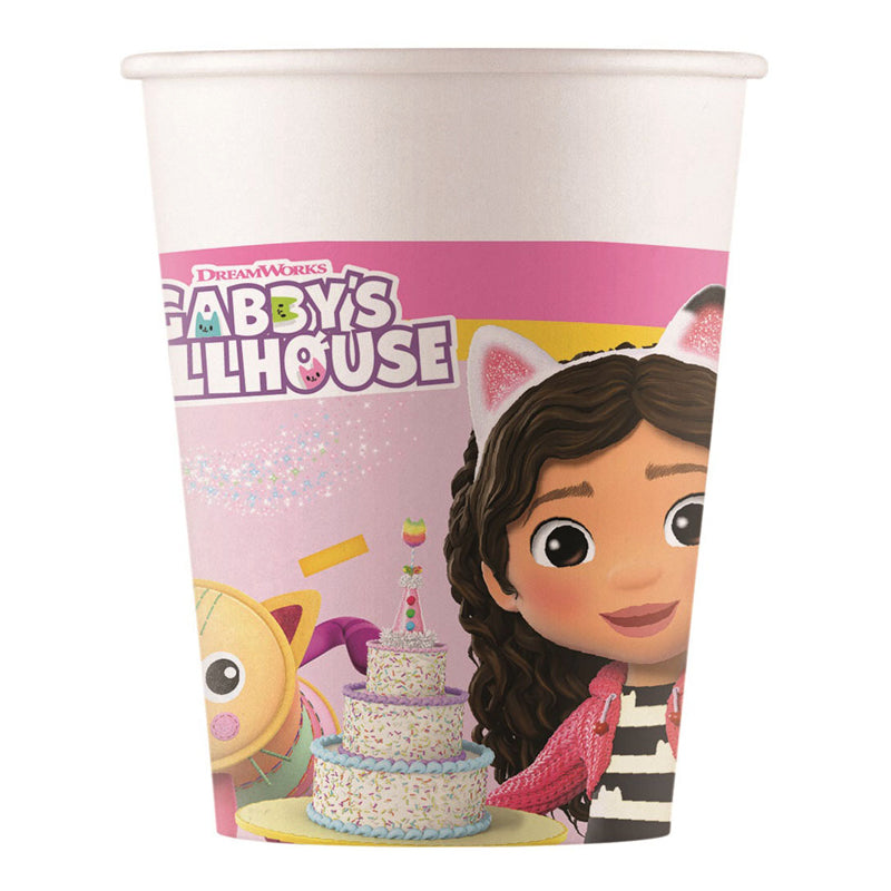 - Papieren Bekers Gabby's Poppenhuis 8st.