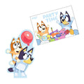 Uitnodigingen met enveloppen bluey, 8st.