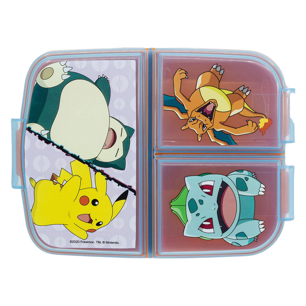 Pokémon broodtrommel met 3 vakken