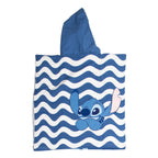 Puch handdoek poncho stitch blauw wit 55x110cm