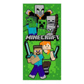 Minecraft strandlaken groen - 70x140 cm