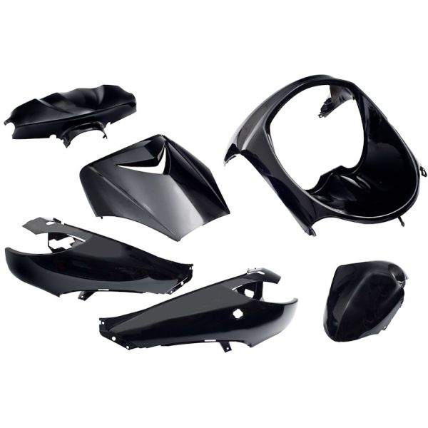 Edge - Plaatset 6-delig voor peugeot vivacity tot bouwjaar 2008 - zwart metallic
