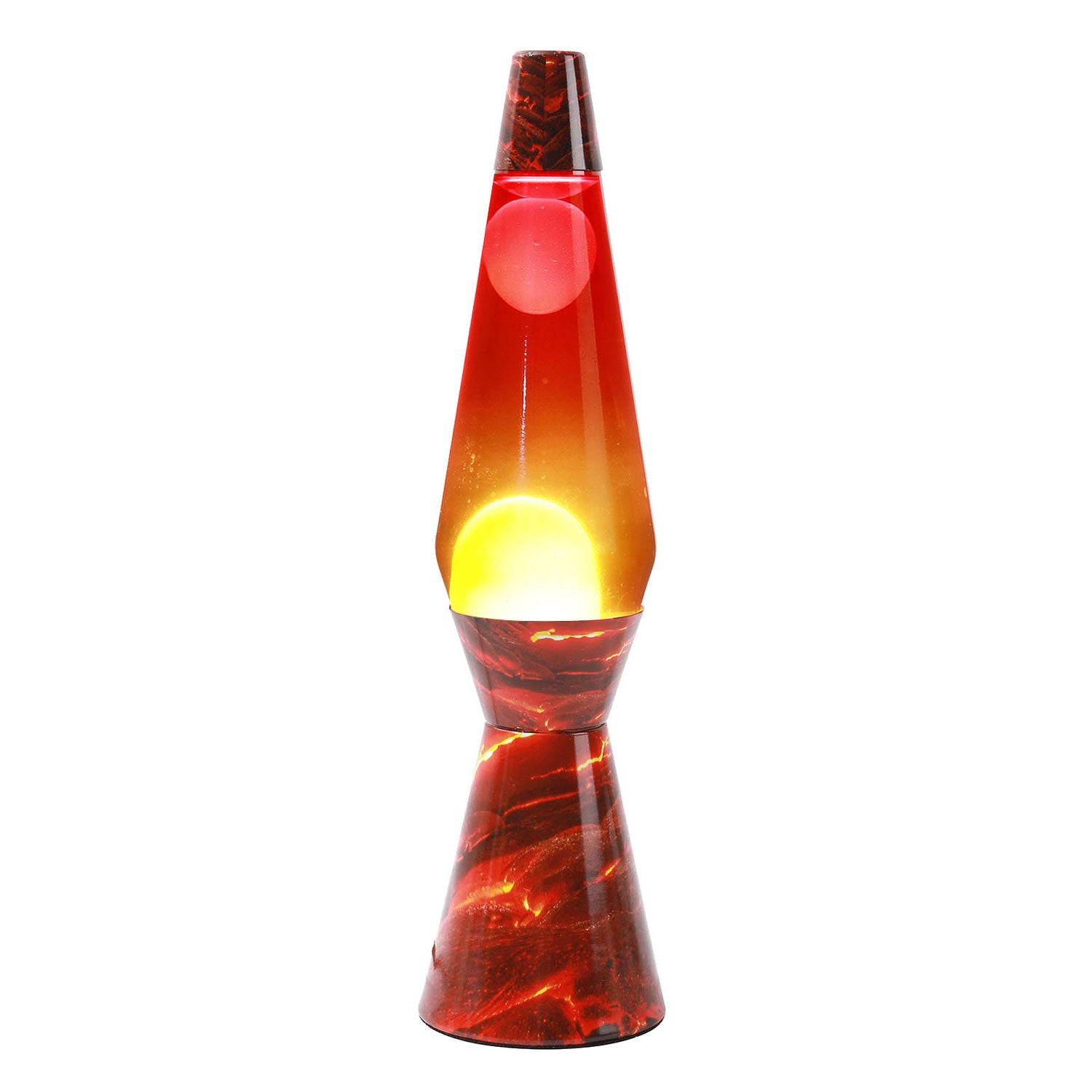 I-total lavalamp - lava lamp - sfeerlamp - 40x11 cm - glas aluminium - 30w - vulkaan - xl1781