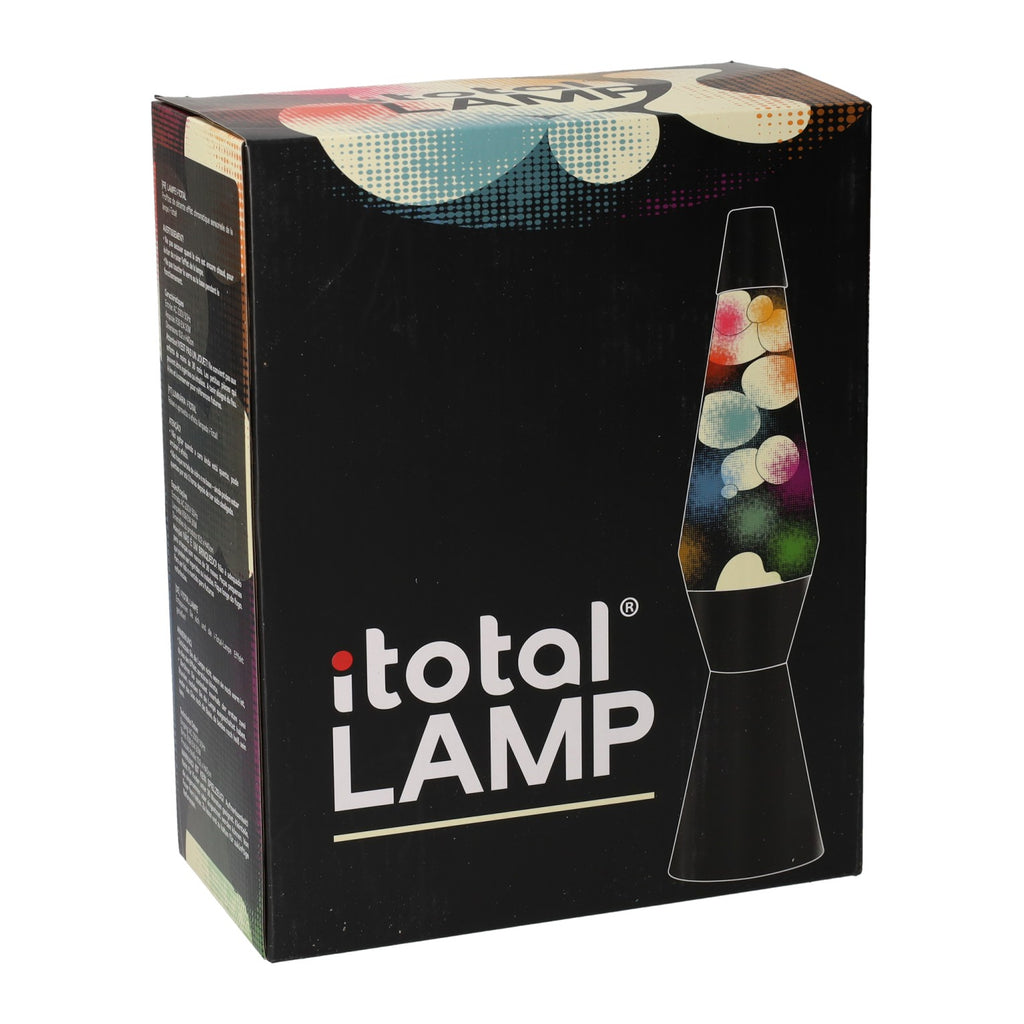Itotal - Itotal Lava lamp zwart met regenboog gloed