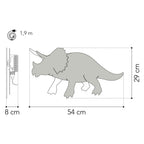 Van tjalle en jasper - dino wandlamp triceratops - hout