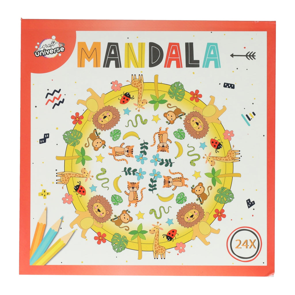 Kleurboek mandala 20,5x20,5cm