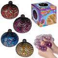 Toi-Toys - Toi-Toys Fun glitterknijpbal in net 10cm