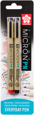 Sakura - Sakura blisterkaart pigma micron pn zwart rood 2 stuks