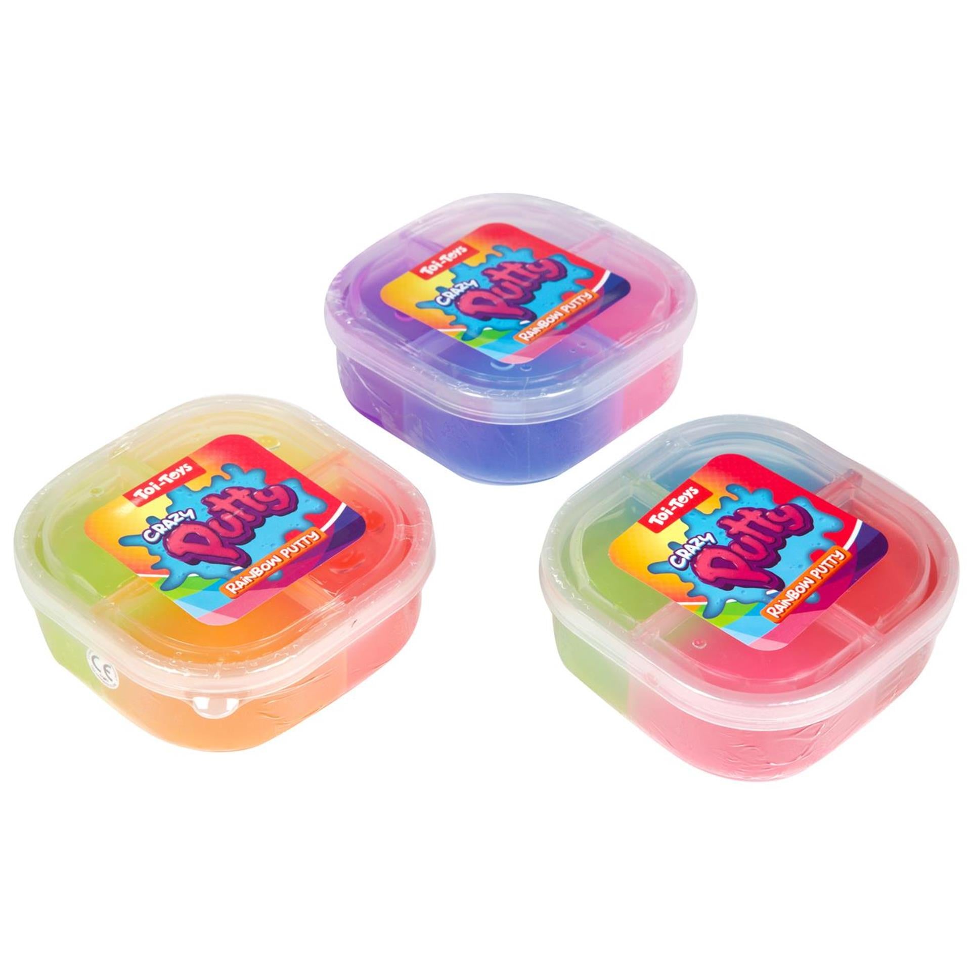 Toi-toys crazy putty 4 kleuren in pot