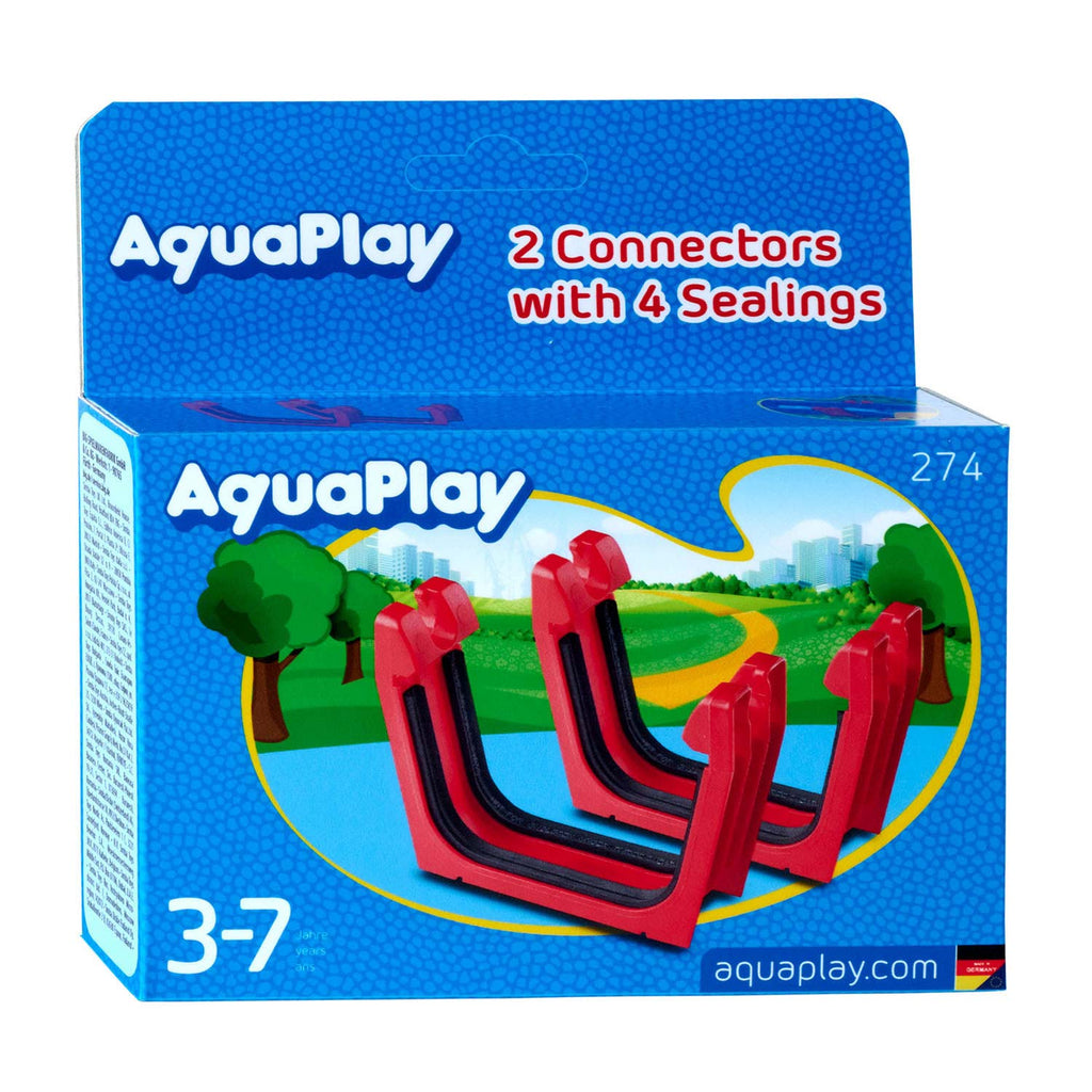 Aquaplay - Aquaplay 274 - verbindingsstuk + rubberen afsluitingen 2st.