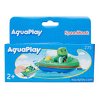 Aquaplay - waterbaanaccessoire - sportboot met kikker - badspeelgoed - groen