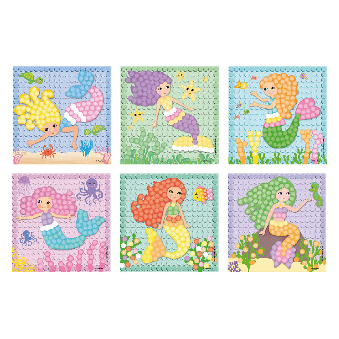 Playmais - mais mosaic zeemeermin