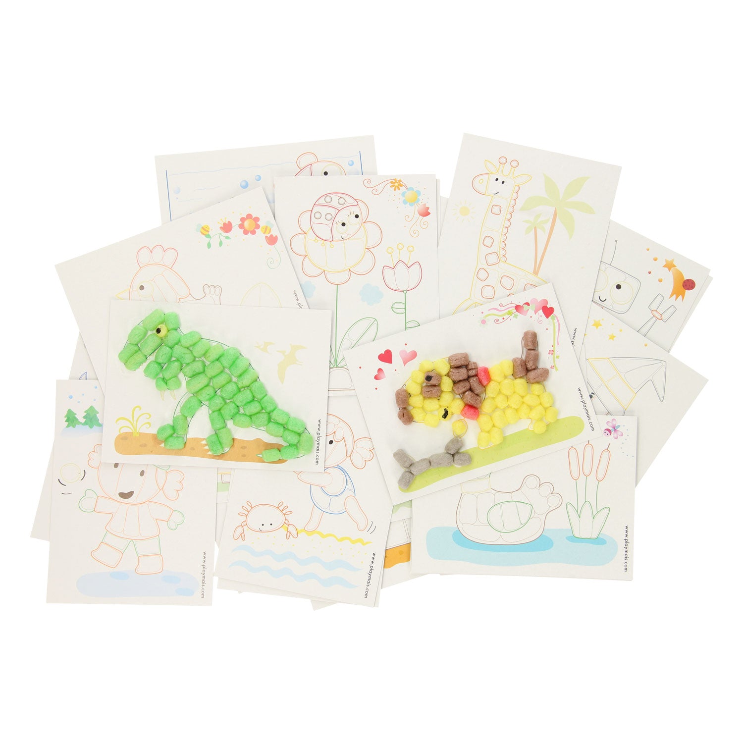 Playmais - mais kaarten versieren 24 stuks